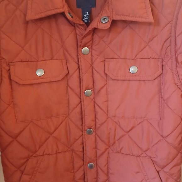 Gap Kids Dark Orange Quilted Jacket Size M - Picture 8 of 9